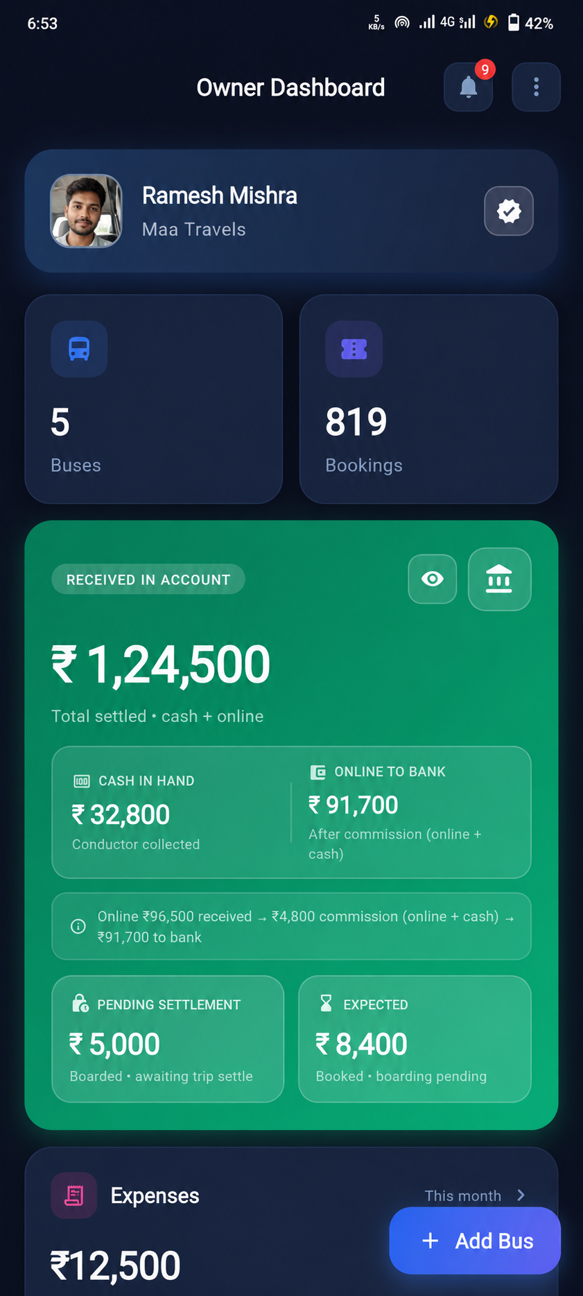 PathYatra owner dashboard